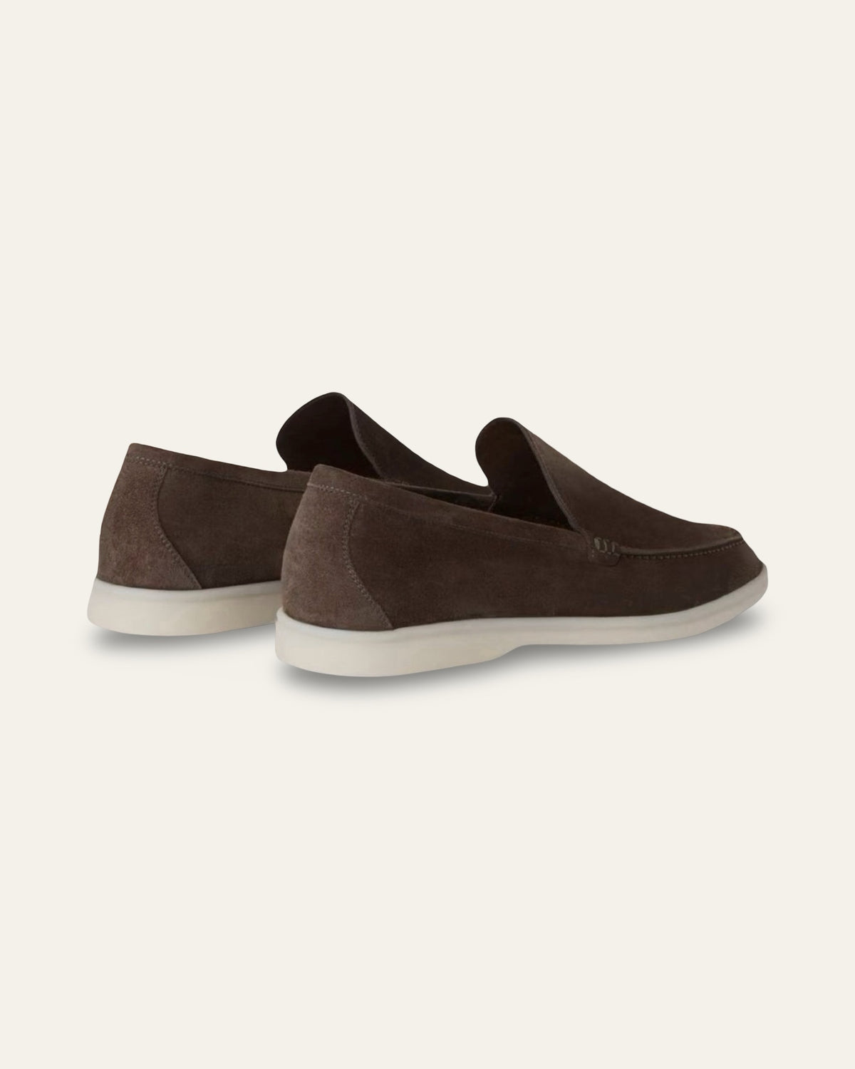 CHOCOLATE SUEDE LOAFERS — Shot 03