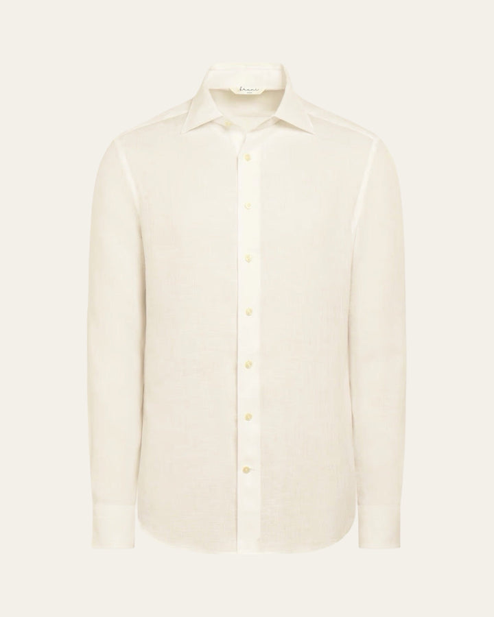 Linen Ivory Sand Shirt — Shot 01