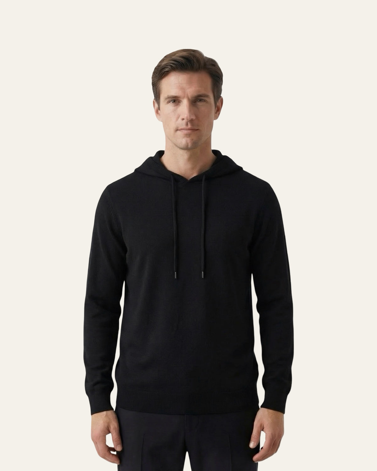 Pure Cashmere Hoodie Black — Shot 04