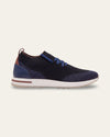 The Valerian — Laced Knit Sneakers Navy Blue — Shot 01