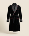 Belvédère Velvet Smoking Jacket — Onyx, product view