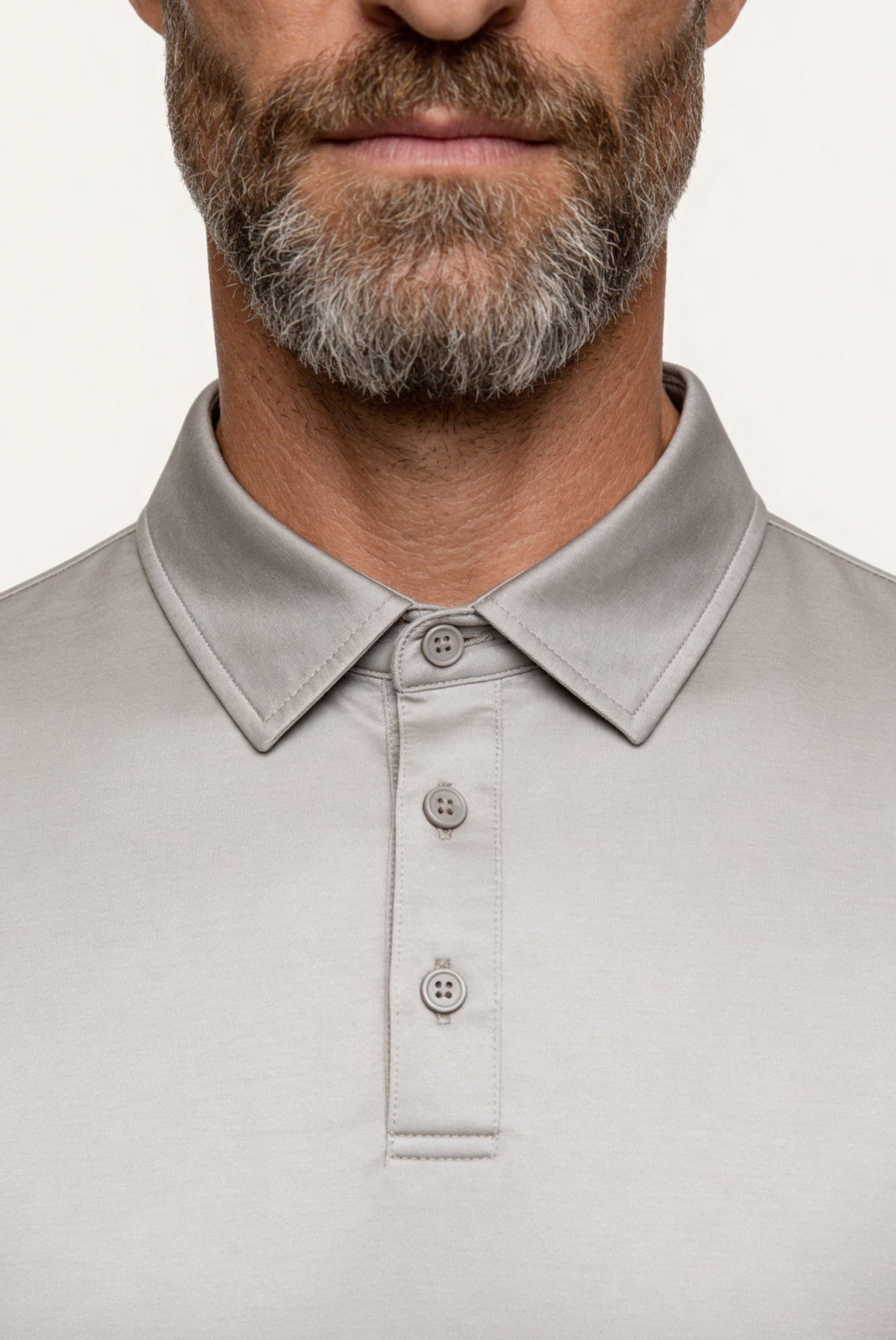 Velario Polo — Greige — detail and styling view