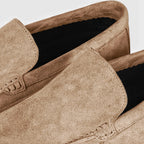 BEIGE SUEDE LOAFERS