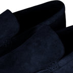 NAVY BLUE SUEDE LOAFERS