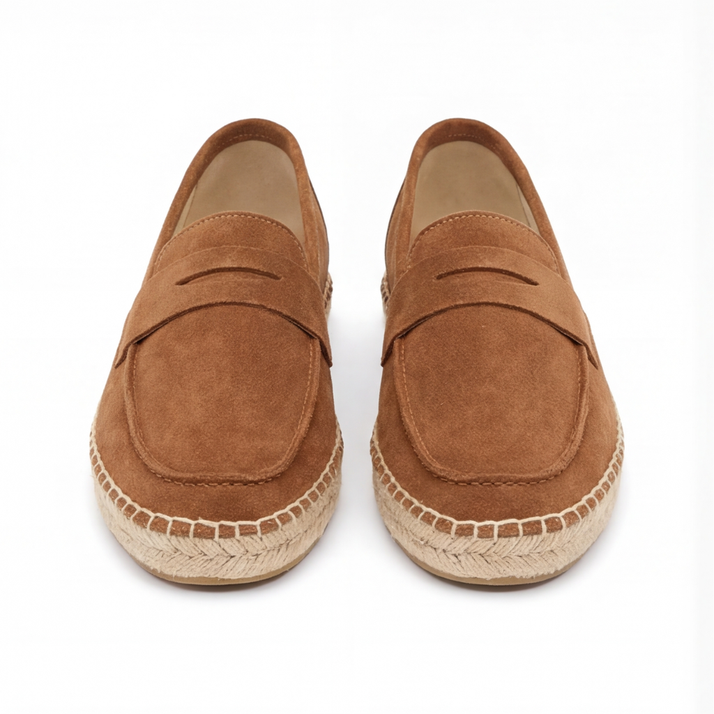 Suede Espadrilles Chocolate