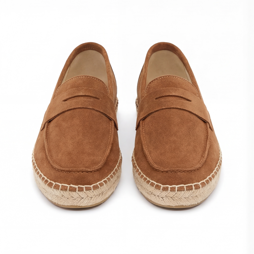 Suede Espadrilles Chocolate