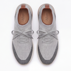 The Valerian — Laced Knit Sneakers Grey