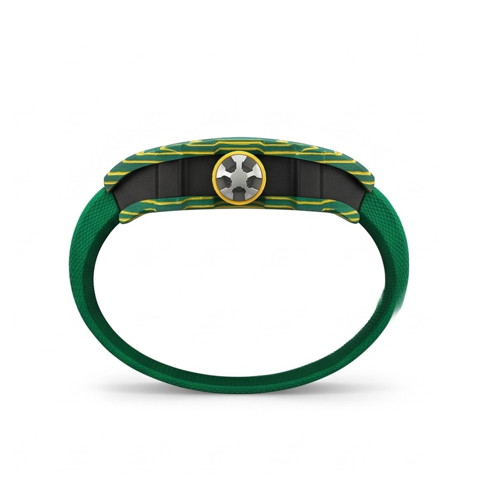 The Spectre N1 — Skeleton Super-Thin Green-Yellow Elastic Band