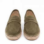 Suede Espadrilles Olive