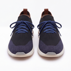 The Valerian — Laced Knit Sneakers Navy Blue