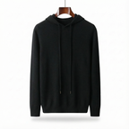 Pure Cashmere Hoodie Black