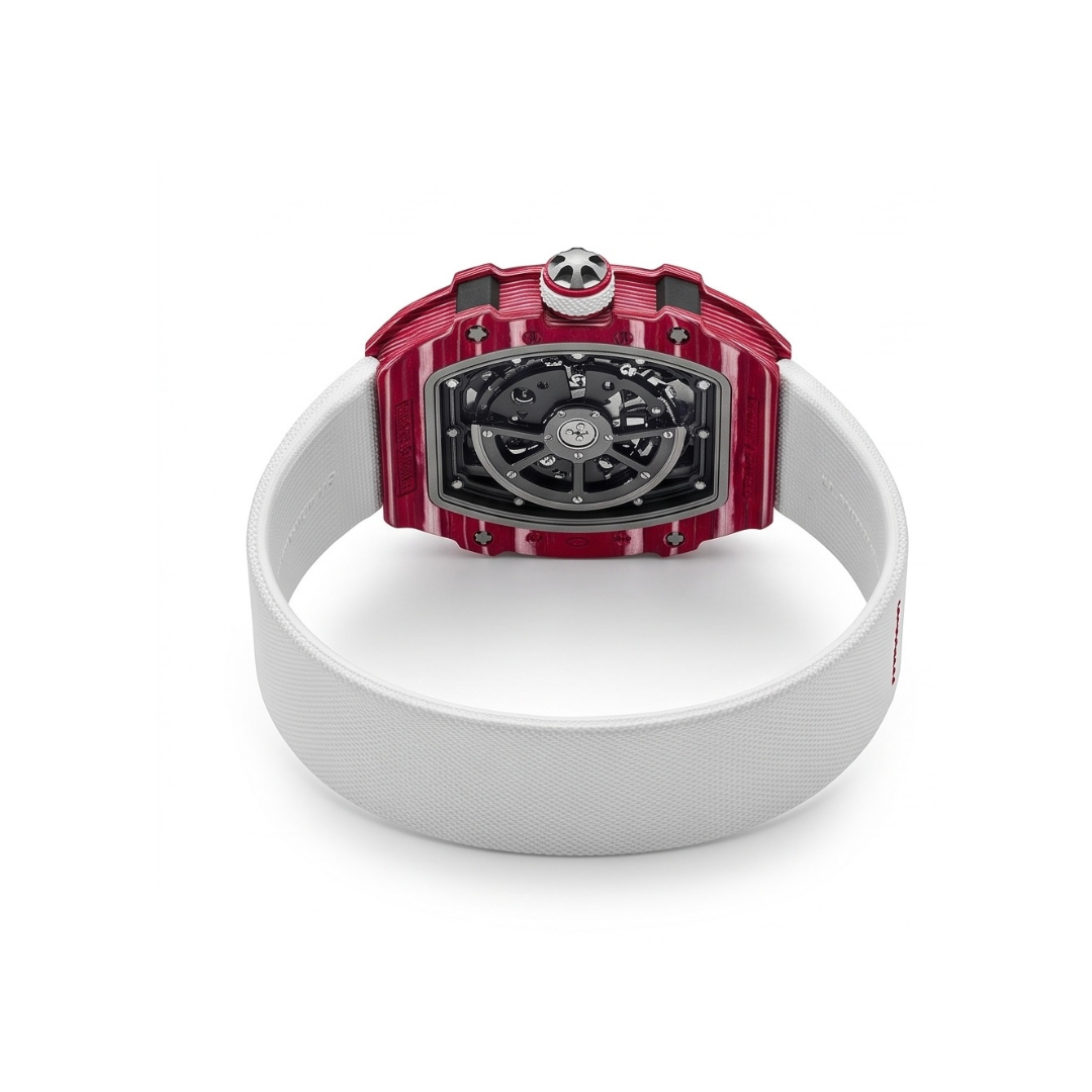The Spectre N1 — Skeleton Super-Thin Pink-White Elastic Band