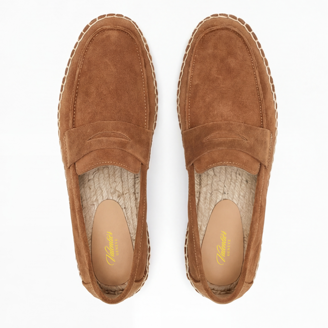 Suede Espadrilles Chocolate