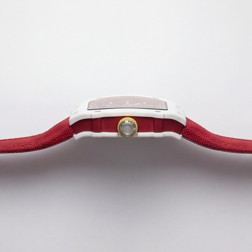 The Spectre N1 — Skeleton Super-Thin White-Red
