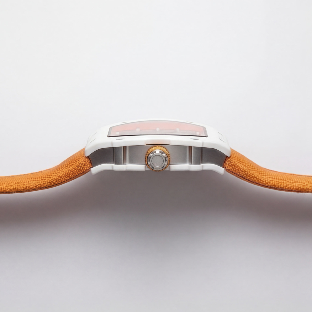The Spectre N1 — Skeleton Super-Thin White-Orange