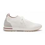 The Valerian — Laced Knit Sneakers White Ivory