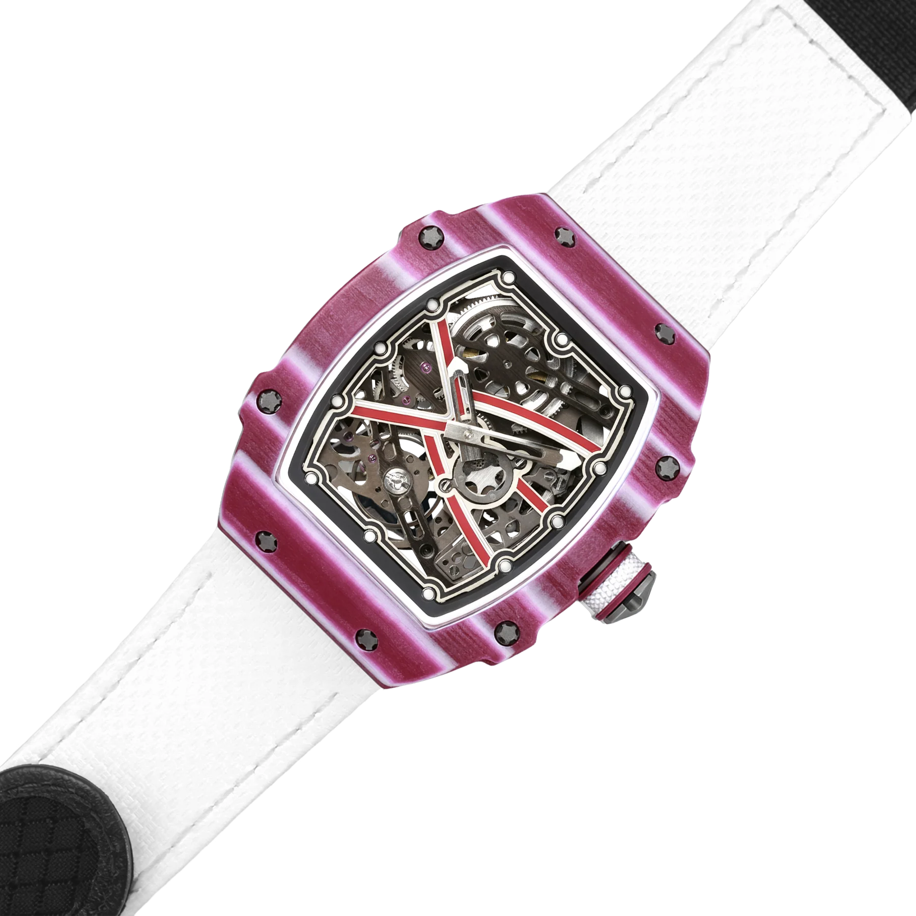 The Spectre N1 — Skeleton Super-Thin Pink-White