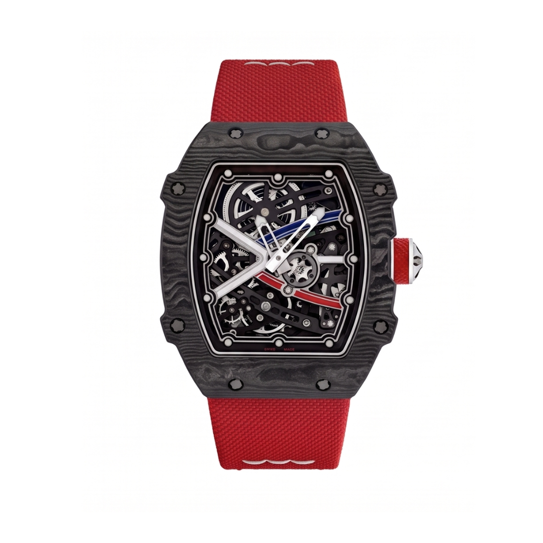 The Spectre N1 — Skeleton Super-Thin Red-Black Elastic Band