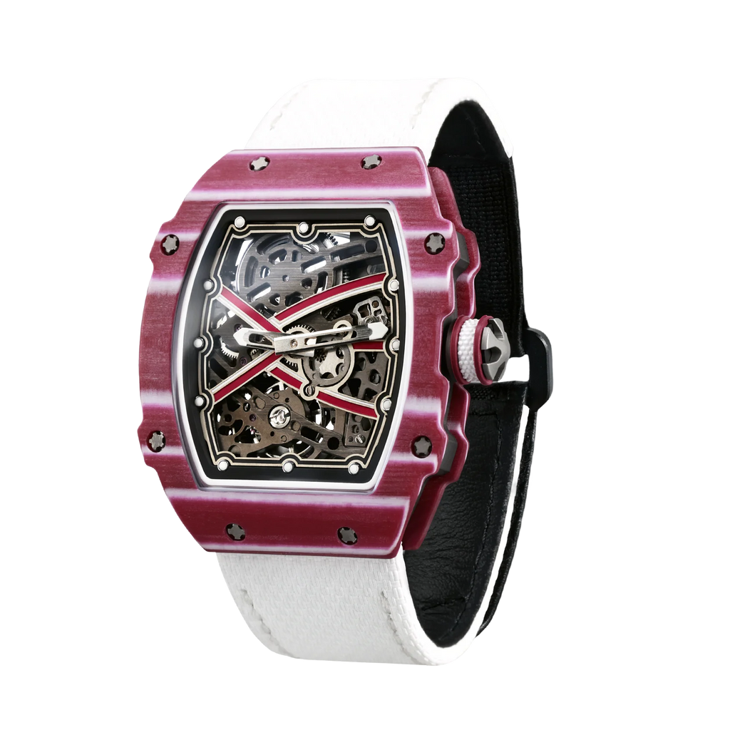 The Spectre N1 — Skeleton Super-Thin Pink-White