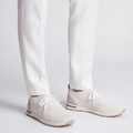 The Valerian — Laced Knit Sneakers White Ivory