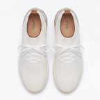 The Valerian — Laced Knit Sneakers White Ivory