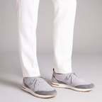 The Valerian — Laced Knit Sneakers Grey