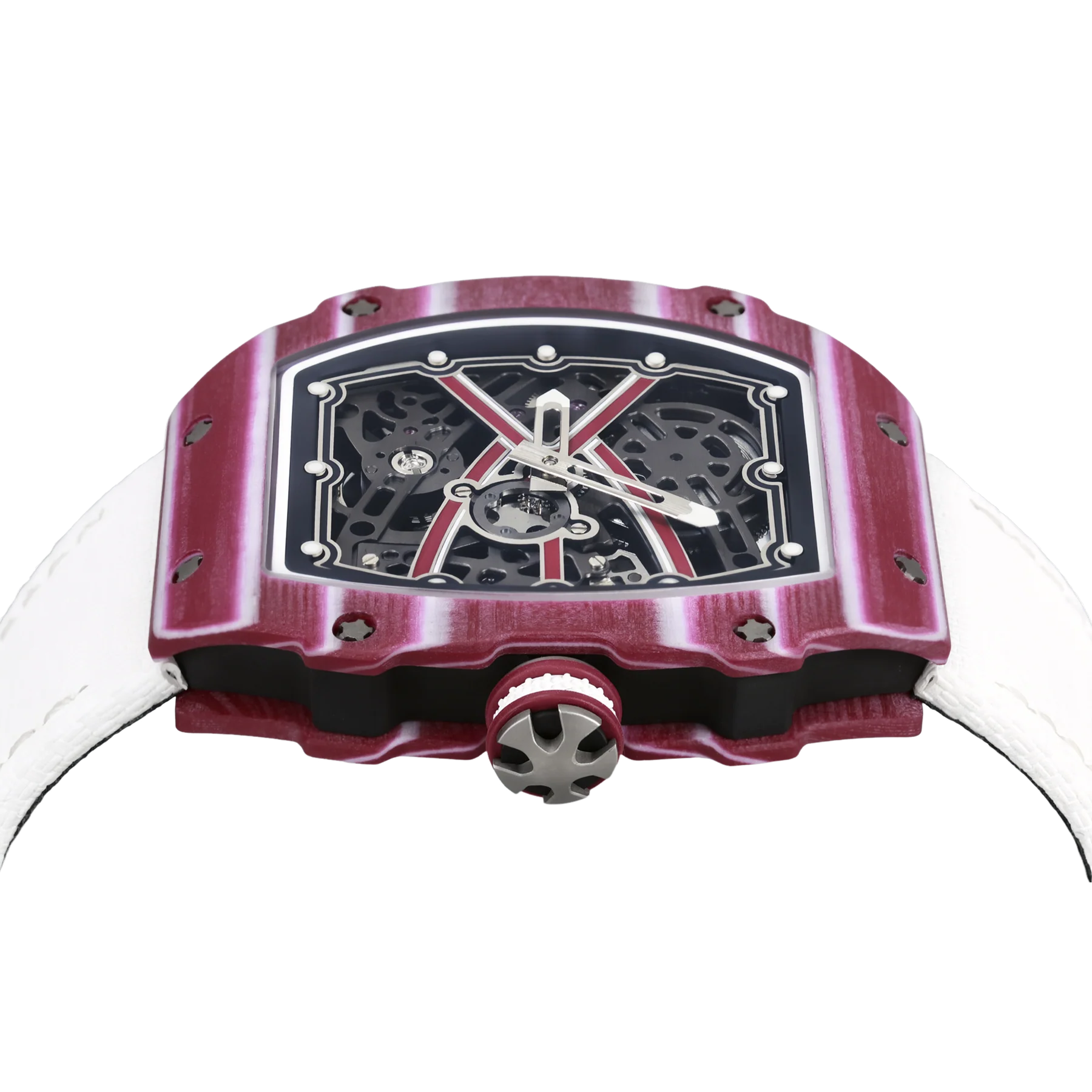 The Spectre N1 — Skeleton Super-Thin Pink-White