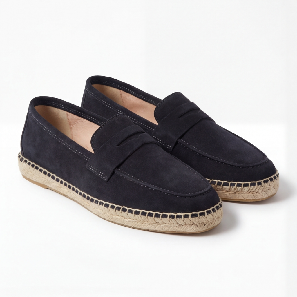 Suede Espadrilles Black