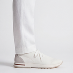 The Valerian — Laced Knit Sneakers White Ivory