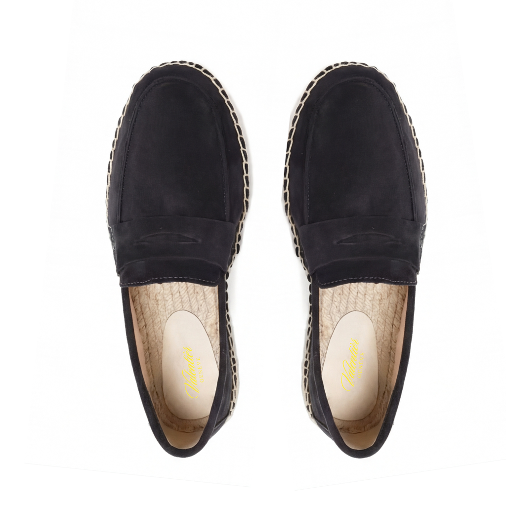 Suede Espadrilles Black