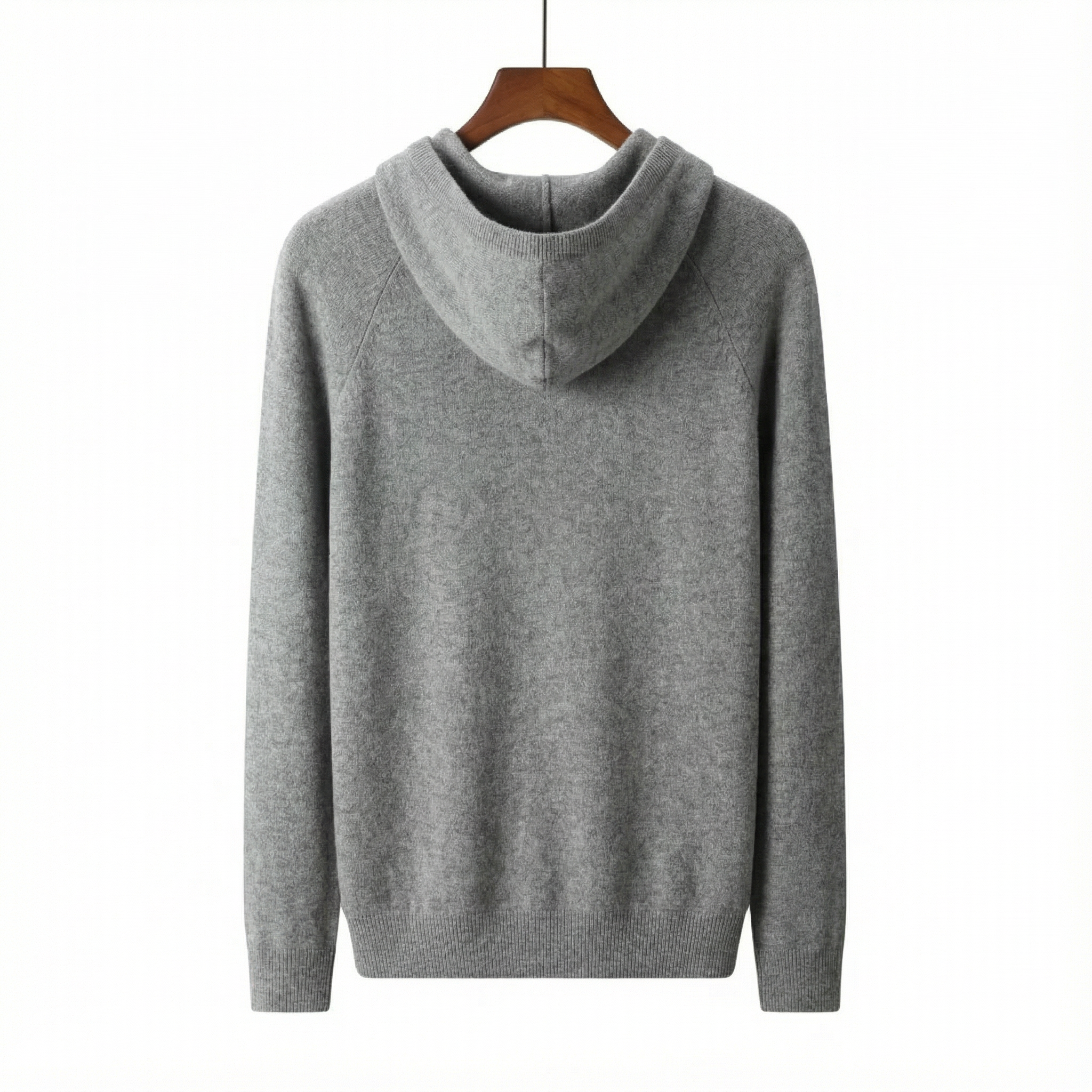 Pure Cashmere Hoodie Grey