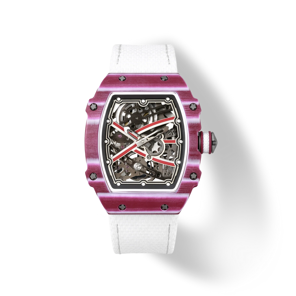 The Spectre N1 — Skeleton Super-Thin Pink-White