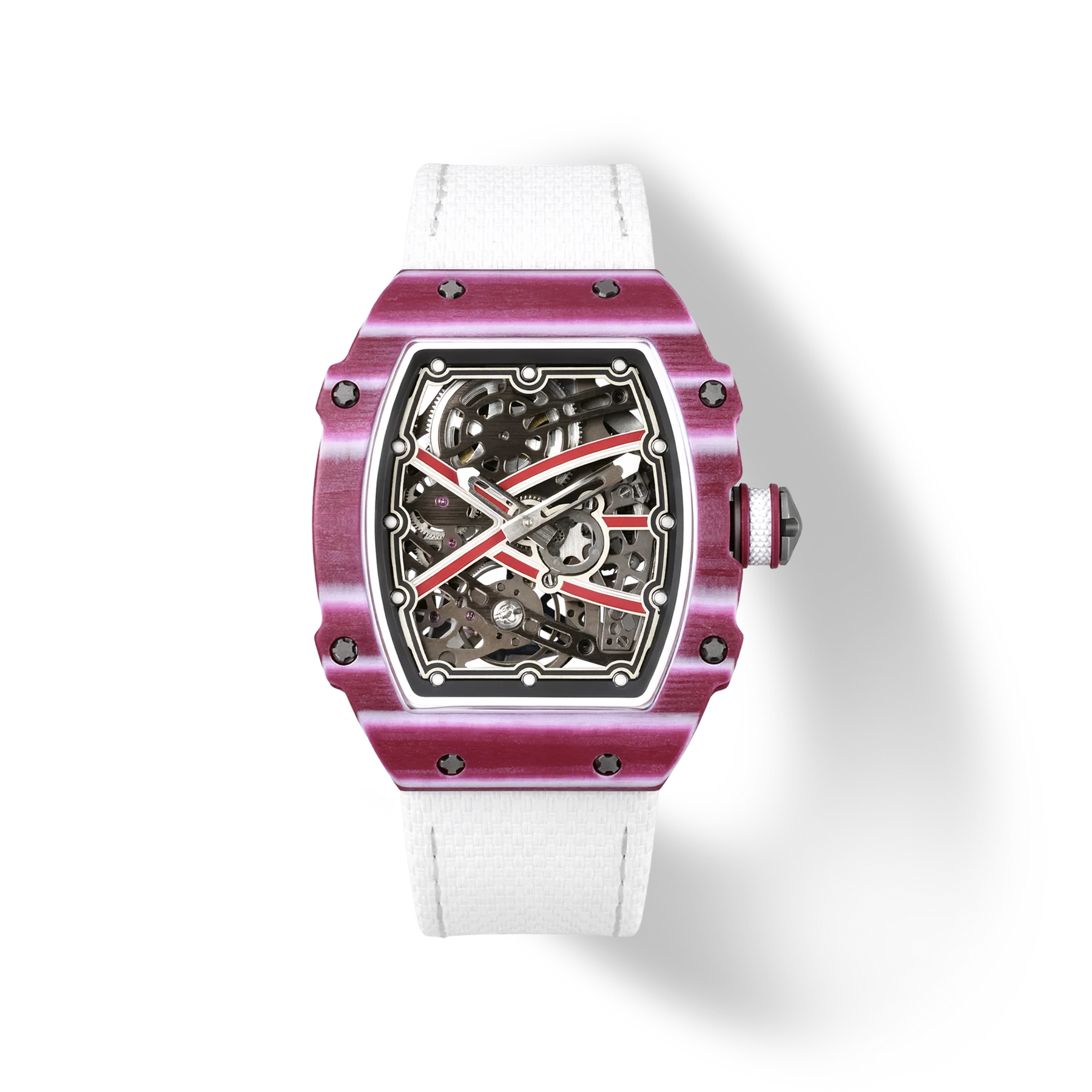 The Spectre N1 — Skeleton Super-Thin Pink-White