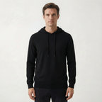 Pure Cashmere Hoodie Black
