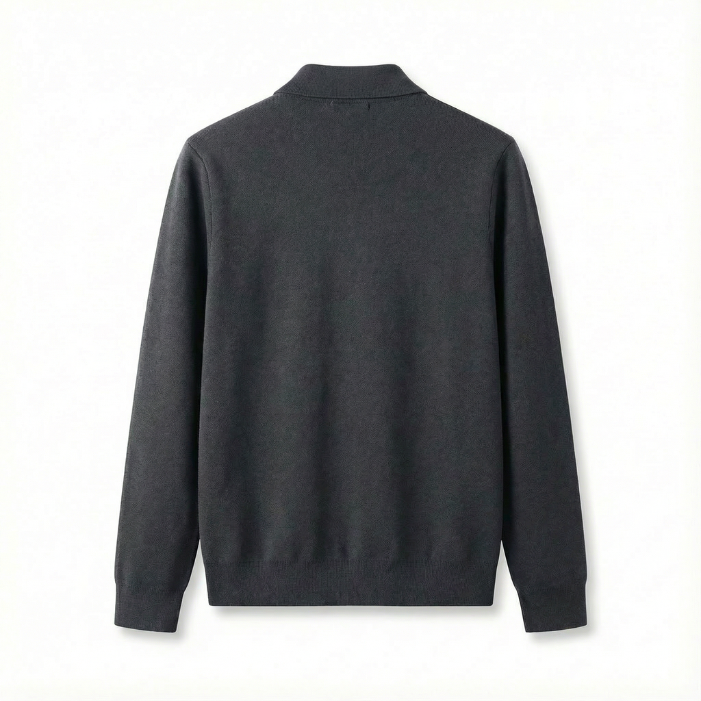 Merino Wool Zip Jacket Grey