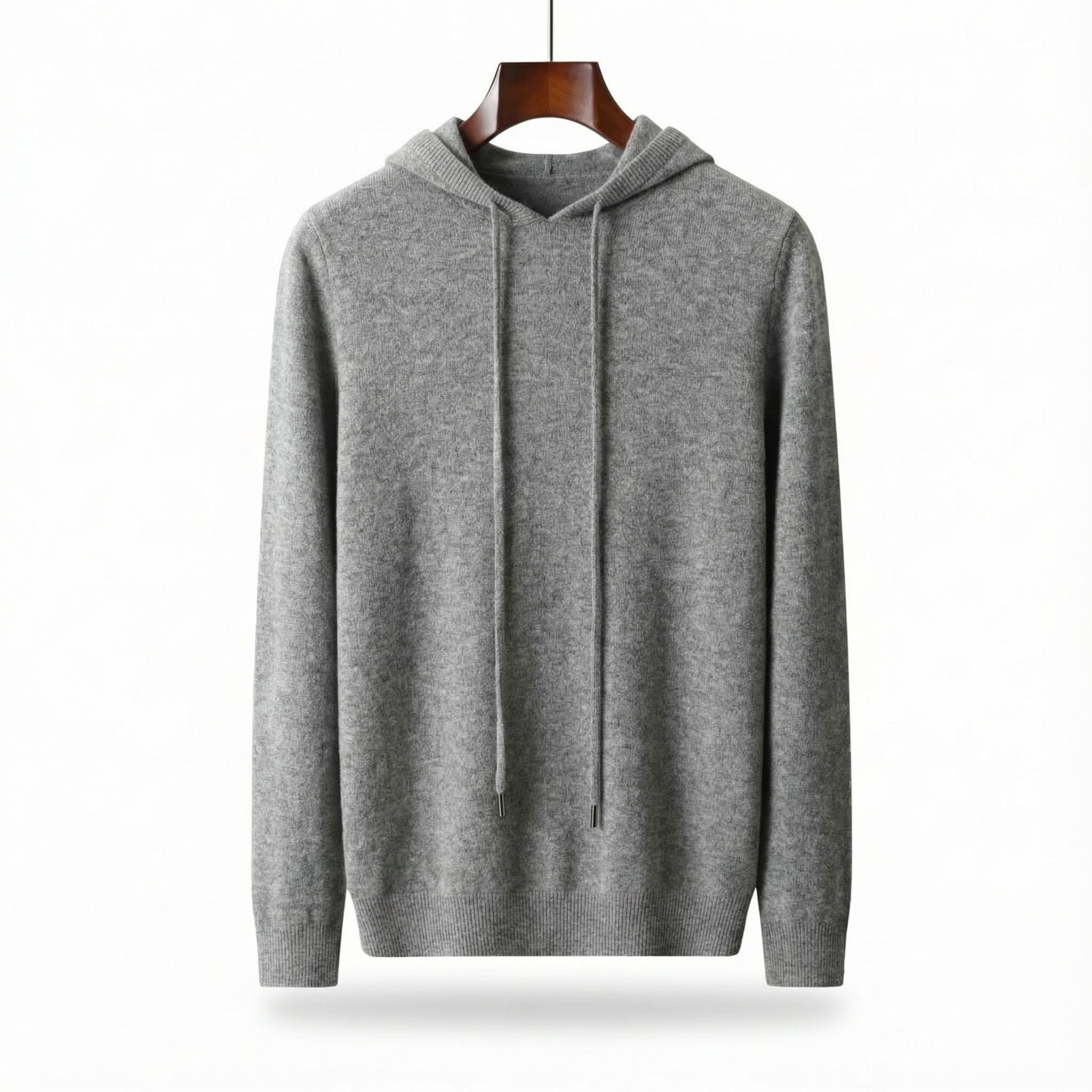 Pure Cashmere Hoodie Grey