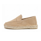 Suede Espadrilles Beige