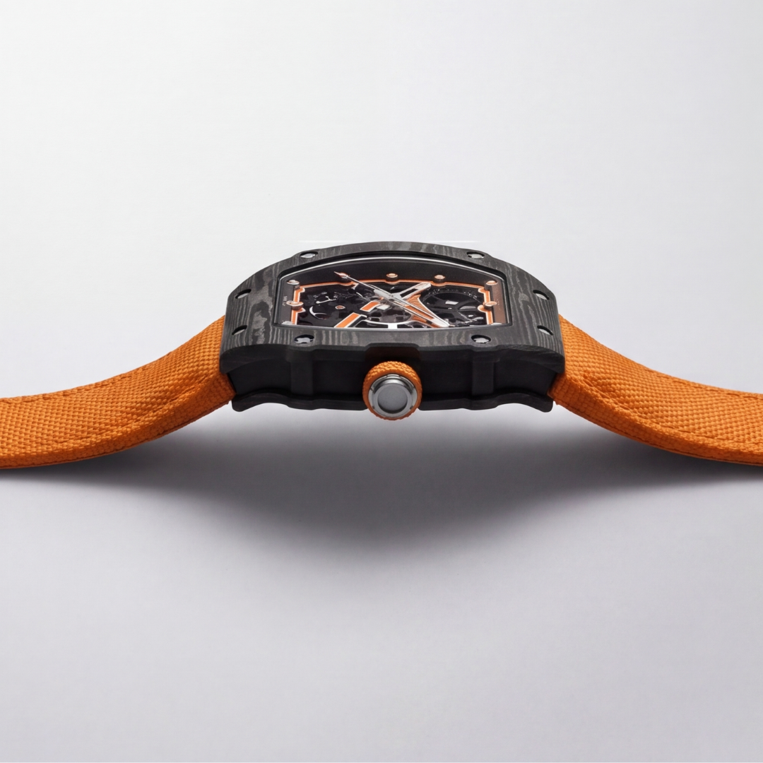 The Spectre N1 — Skeleton Super-Thin Black-Orange