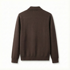 Merino Wool Zip Jacket Brown