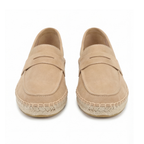 Suede Espadrilles Beige