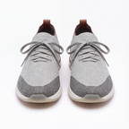 The Valerian — Laced Knit Sneakers Grey