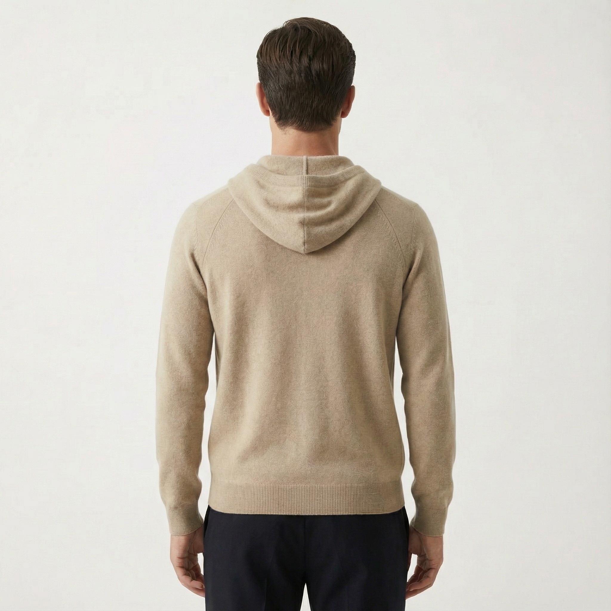 Pure Cashmere Hoodie Beige
