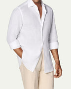 Linen Ivory Sand Shirt