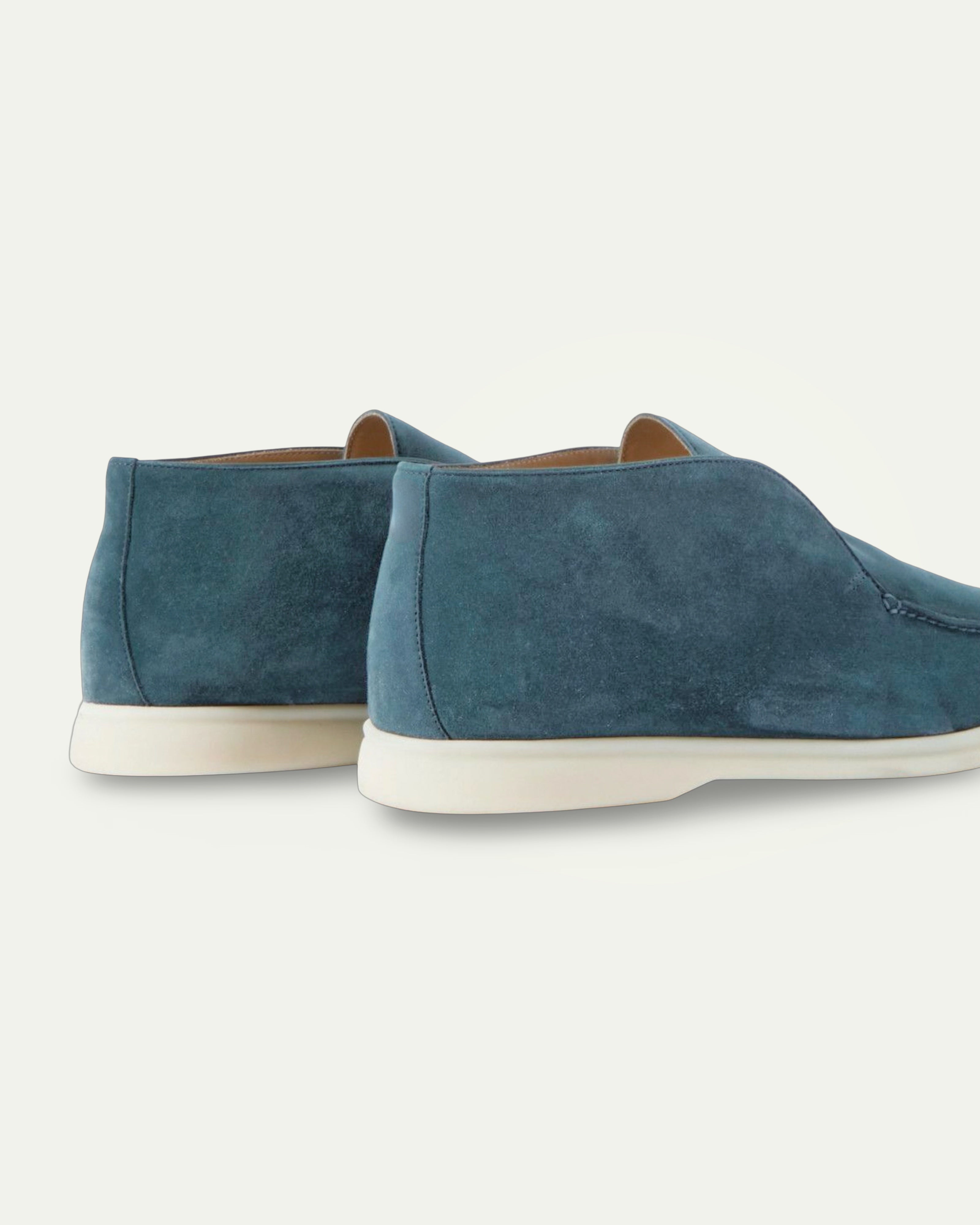 Rise Loafers Arctic Blue Suede – Valentièr Genève
