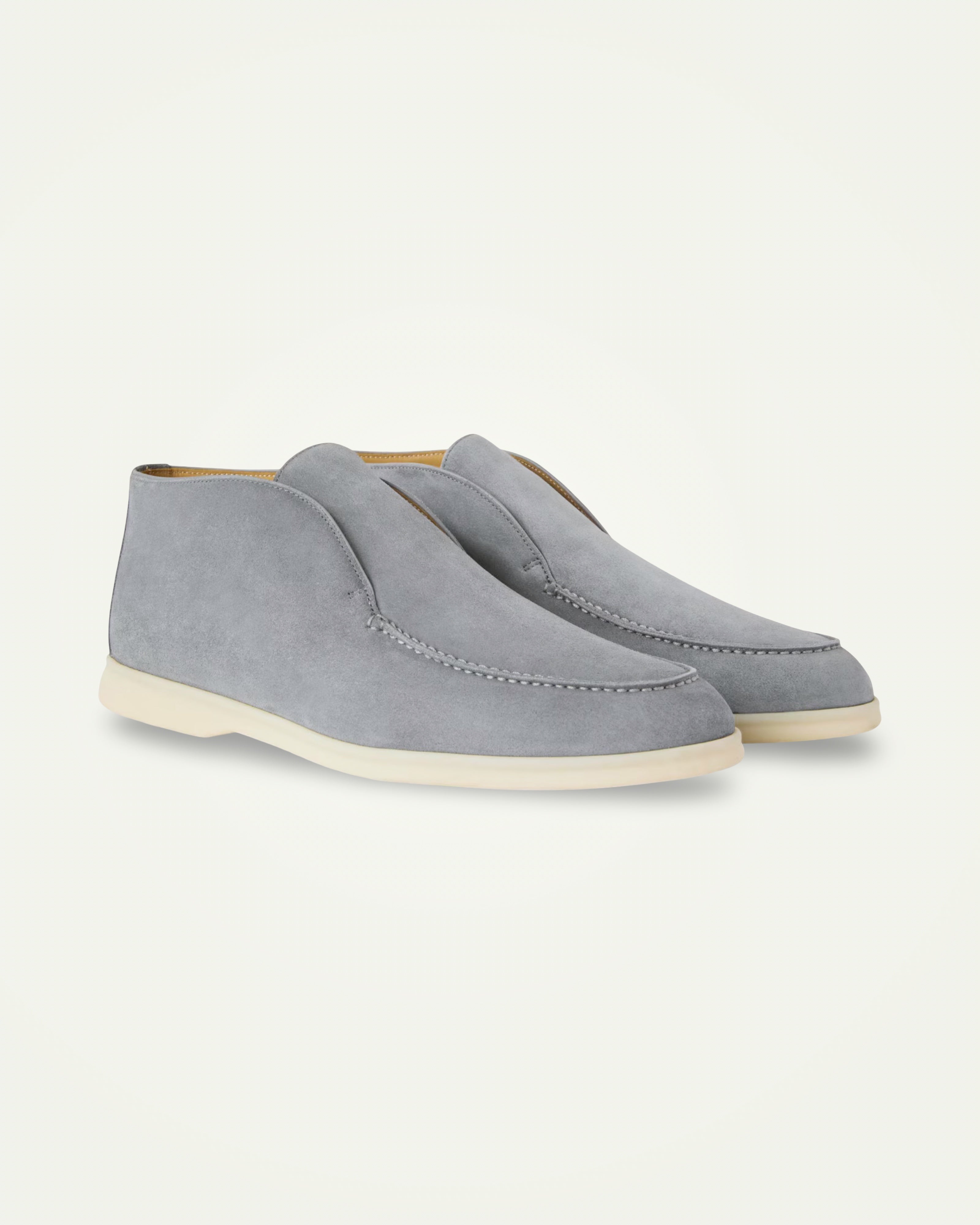 Rise Loafers Light Grey Suede
