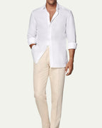 Linen Pure White Shirt