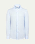 Linen Capri Blue Shirt