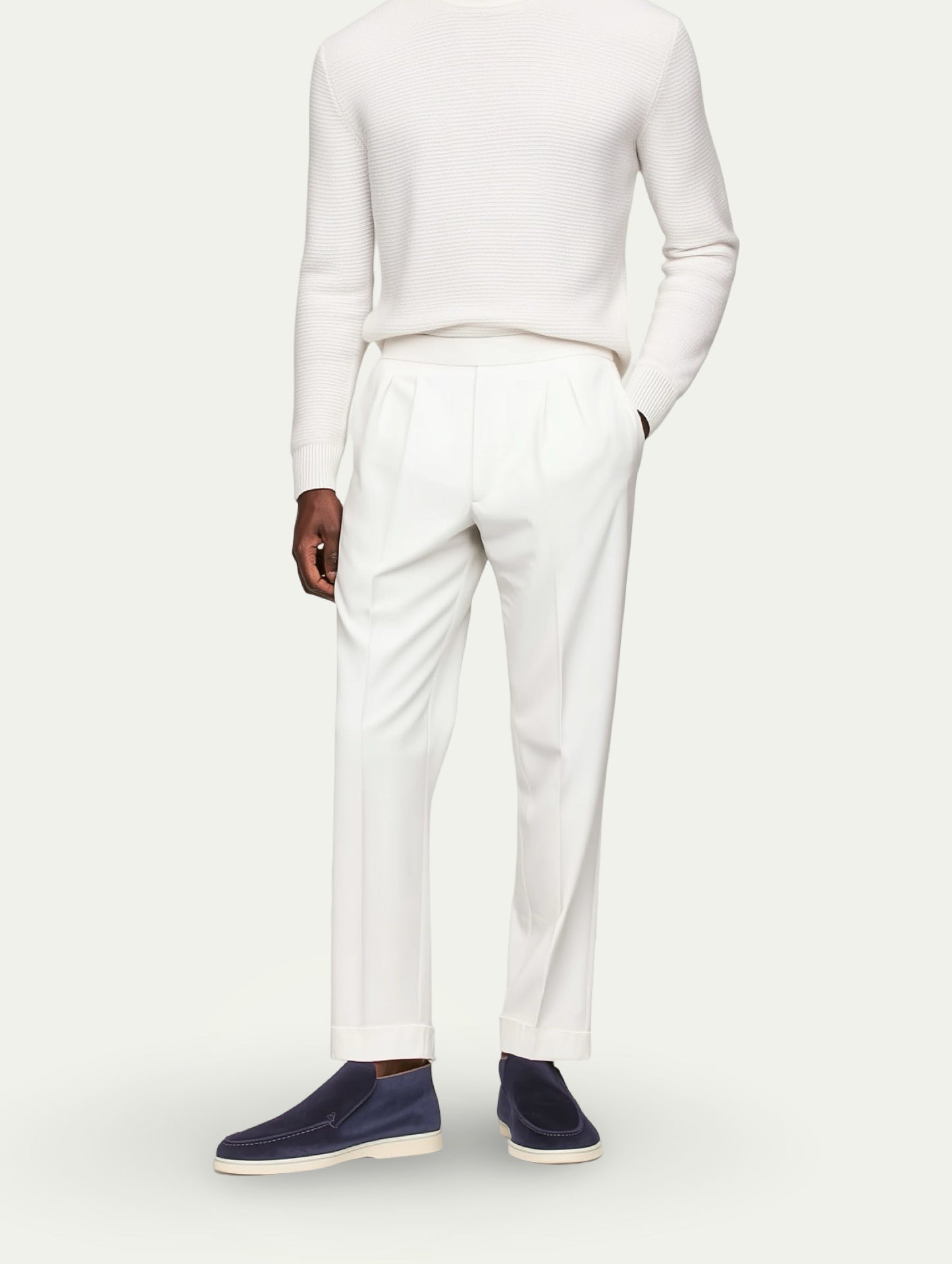 Rise Loafers Navy Blue Suede