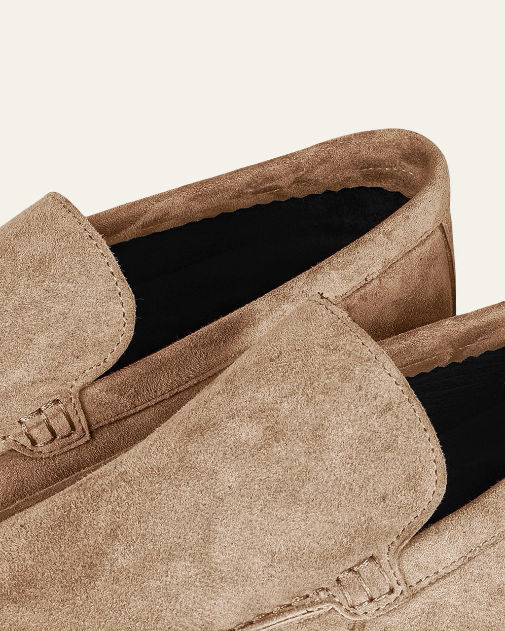 BEIGE SUEDE LOAFERS — Shot 03