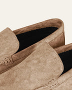 BEIGE SUEDE LOAFERS — Shot 03